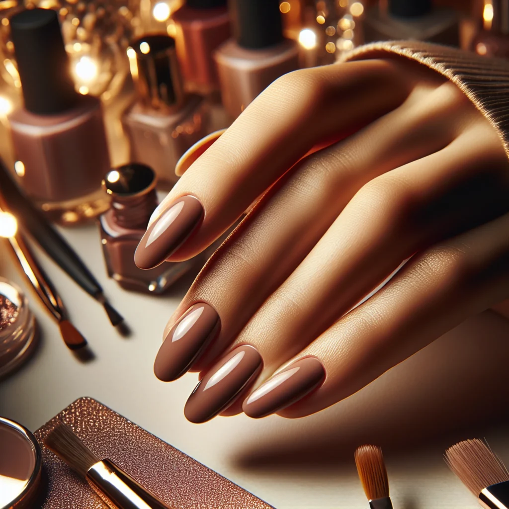 How to Get the Perfect Light Brown Nails Color Backstageviral.com