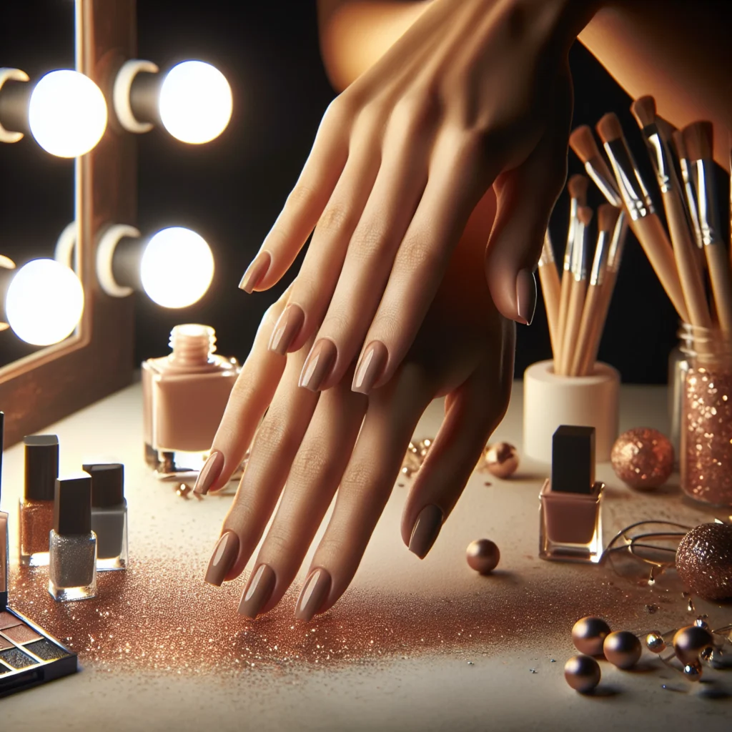 How to Get the Perfect Light Brown Nails Color Backstageviral.com